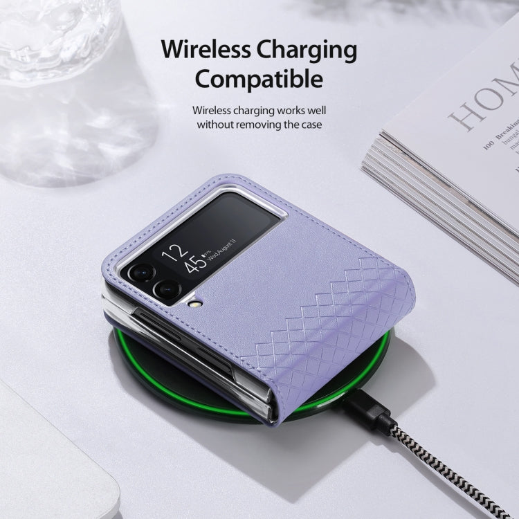 For Samsung Galaxy Z Flip4 DUX DUCIS Bril Series PU + TPU Phone Case