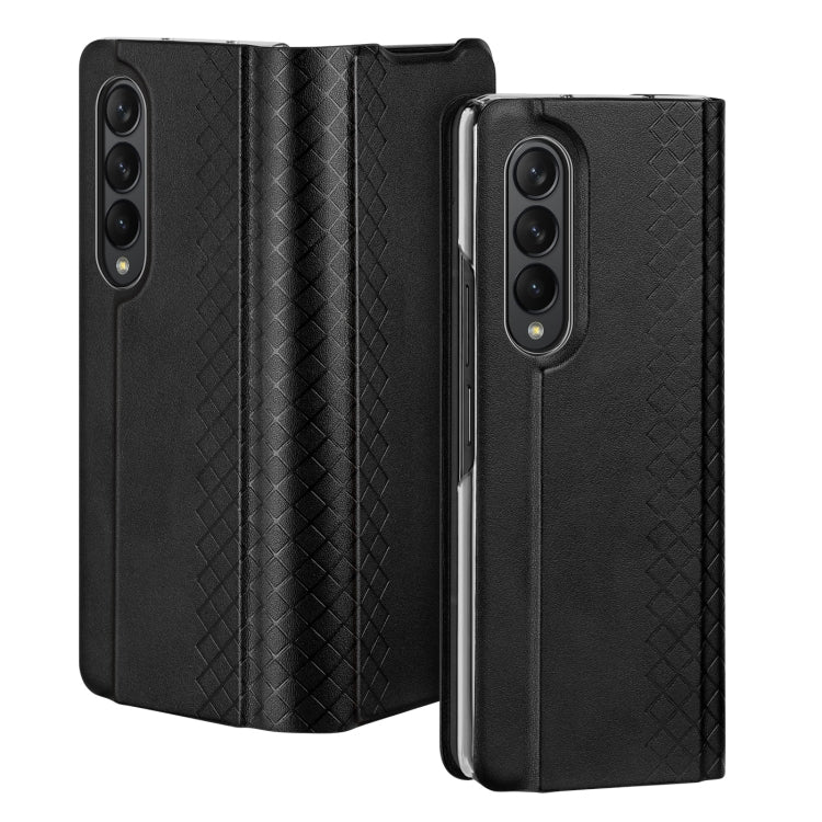 For Samsung Galaxy Z Fold3 5G DUX DUCIS Bril Series PU + TPU Phone Case(Black)