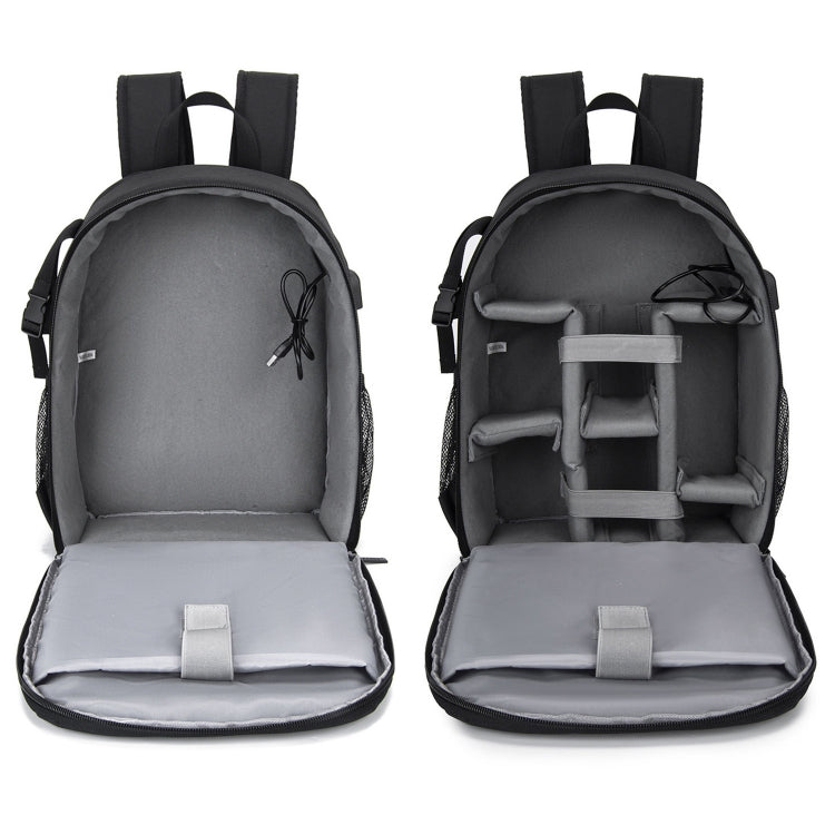 CADeN D6 IV Expandable Camera Backpack Shoulders Camera Lens Bag, Size:32 x 18 x 42cm(Black)