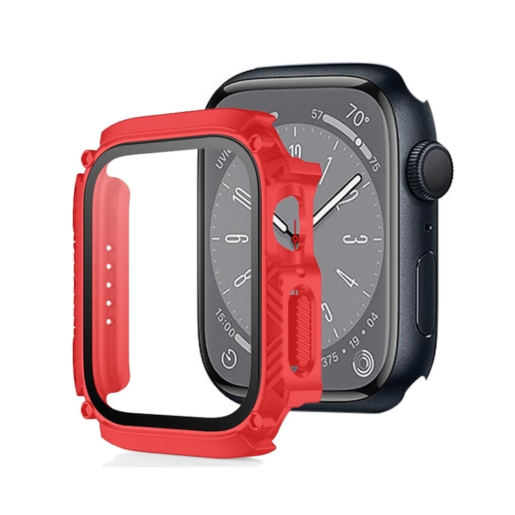 Screen Tempered Glass Film Armor Waterproof Watch Case For Apple Watch Series 8&7 41mm
