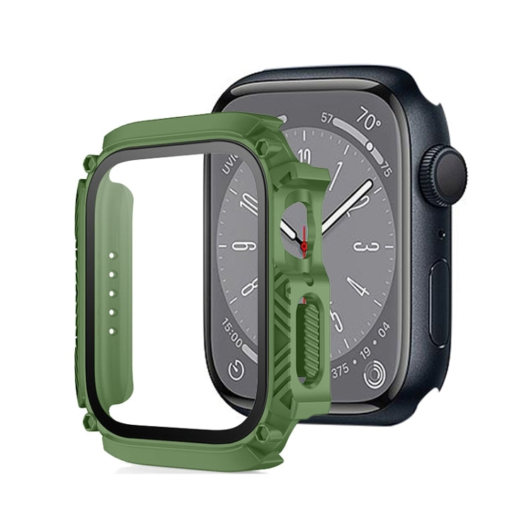 Screen Tempered Glass Film Armor Waterproof Watch Case For Apple Watch Series 8&7 41mm