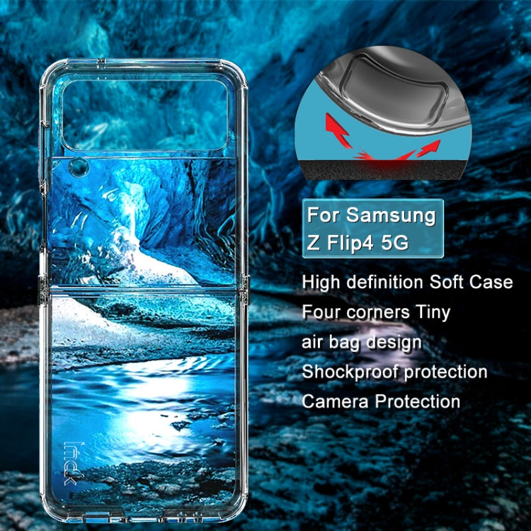 For Samsung Galaxy Z Flip4 5G imak UX-6 series All-inclusive Shockproof Airbag TPU Invisible Phone Case(Transparent)