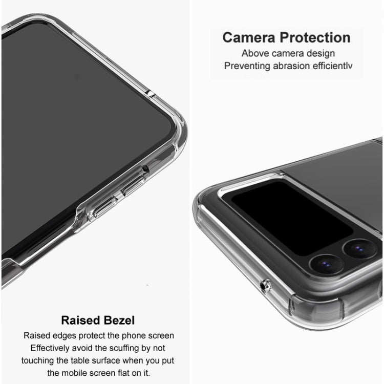 For Samsung Galaxy Z Flip4 5G imak UX-6 series All-inclusive Shockproof Airbag TPU Invisible Phone Case(Transparent)