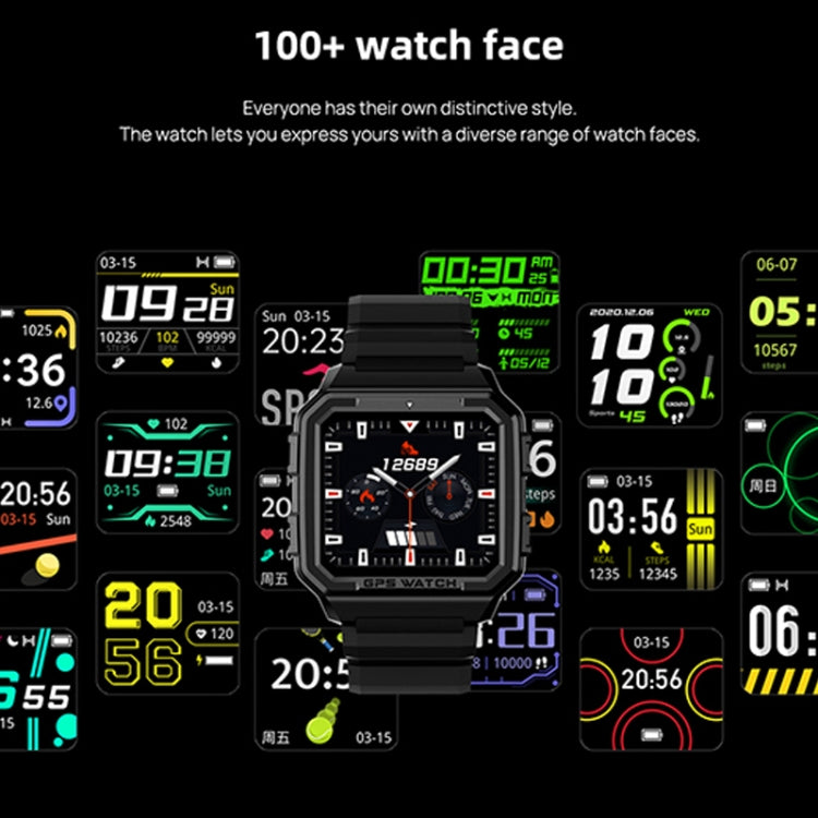NORTH EDGE ALPHA Pro 1.52 inch Health Monitoring GPS Positioning Bluetooth Smart Sports Watch(Black)