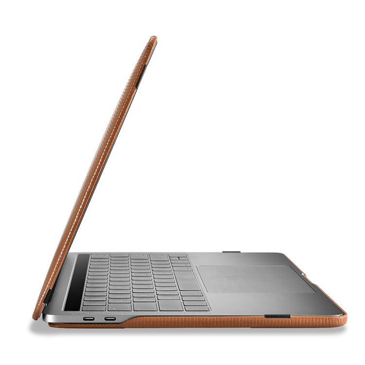 RMA132 For MacBook Pro 13.3 inch (2016-2019) Universal Cross Texture Ultra-thin Anti-fall Laptop Protective Leather Case