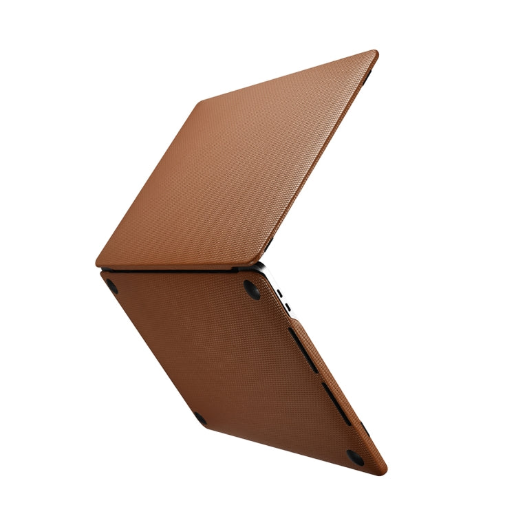 RMA132 For MacBook Pro 13.3 inch (2016-2019) Universal Cross Texture Ultra-thin Anti-fall Laptop Protective Leather Case