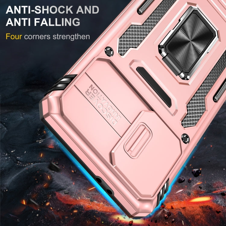 For Samsung Galaxy S22 5G Armor PC + TPU Camera Shield Phone Case