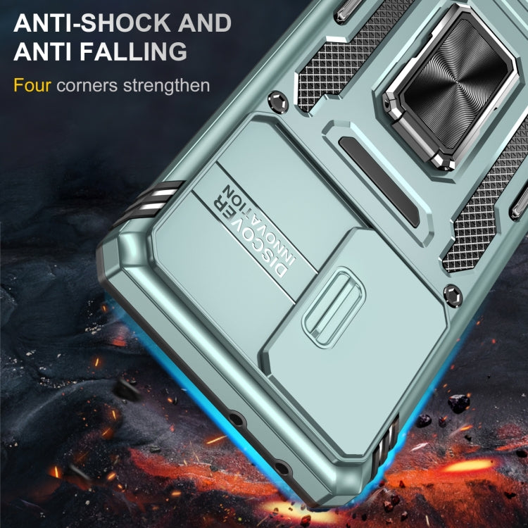For Samsung Galaxy S22 Ultra 5G Armor PC + TPU Camera Shield Phone Case