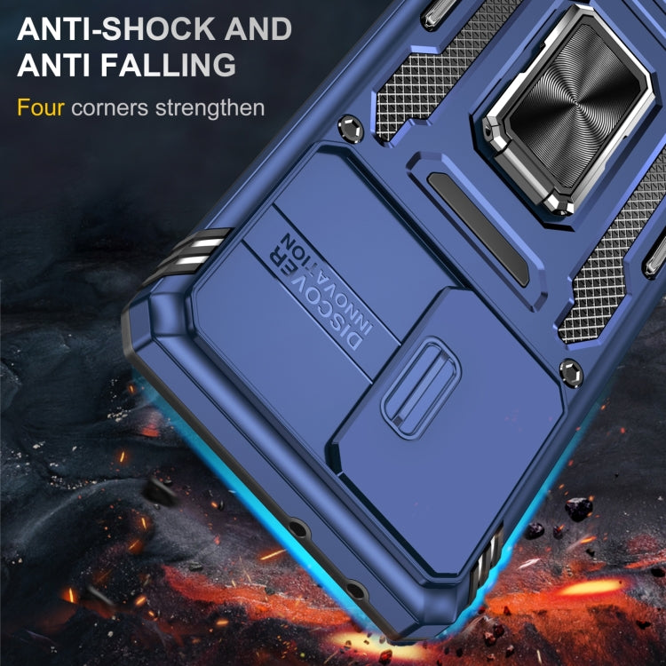 For Samsung Galaxy S22 Ultra 5G Armor PC + TPU Camera Shield Phone Case