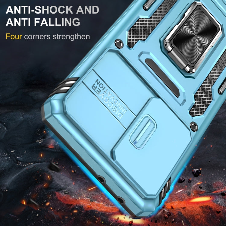 For Samsung Galaxy S22 Ultra 5G Armor PC + TPU Camera Shield Phone Case