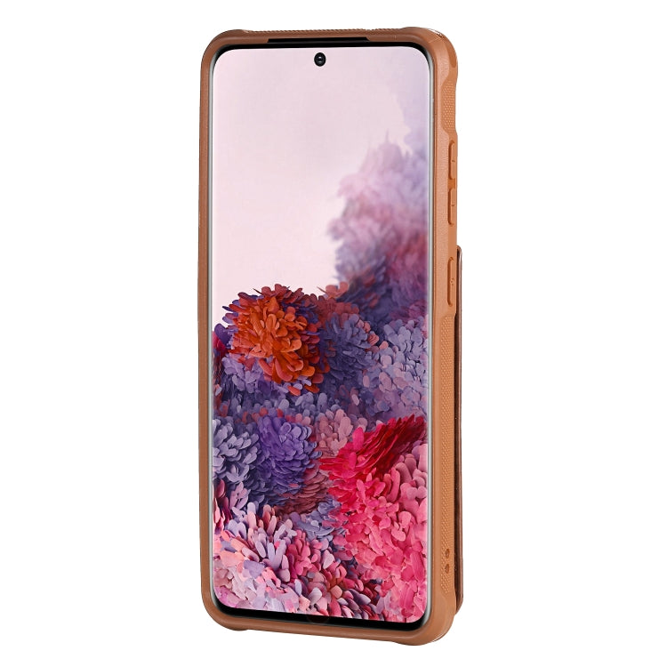 For Galaxy S20 Vertical Flip Shockproof Leather Protective Case with Long Rope, Support Card Slots & Bracket & Photo Holder & Wallet Function