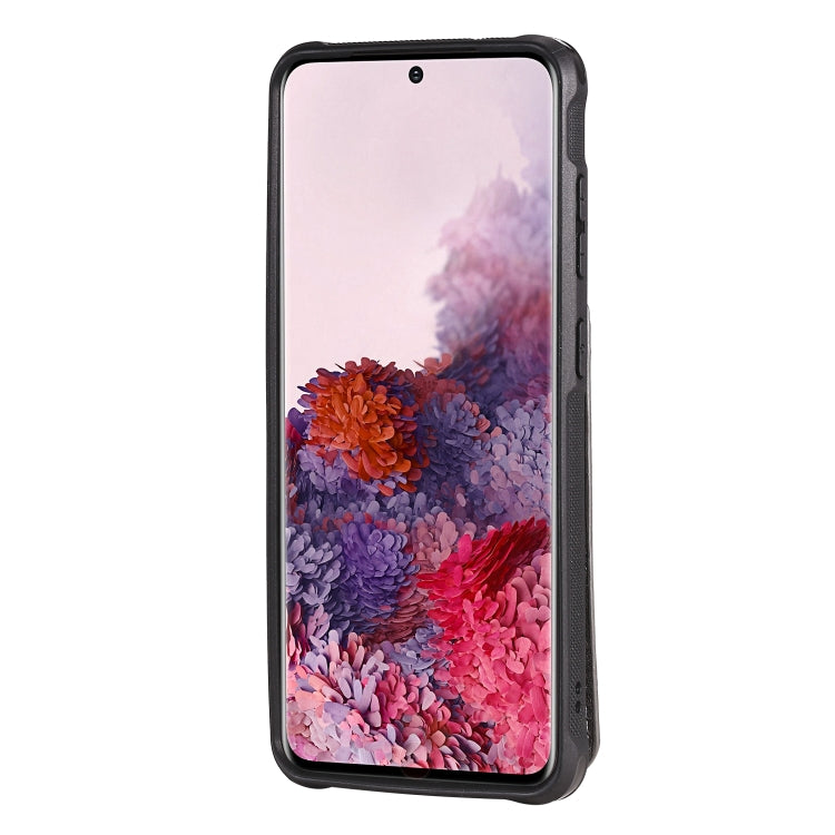 For Galaxy S20 Vertical Flip Shockproof Leather Protective Case with Long Rope, Support Card Slots & Bracket & Photo Holder & Wallet Function