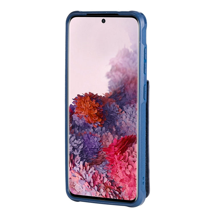 For Galaxy S20 Vertical Flip Shockproof Leather Protective Case with Long Rope, Support Card Slots & Bracket & Photo Holder & Wallet Function