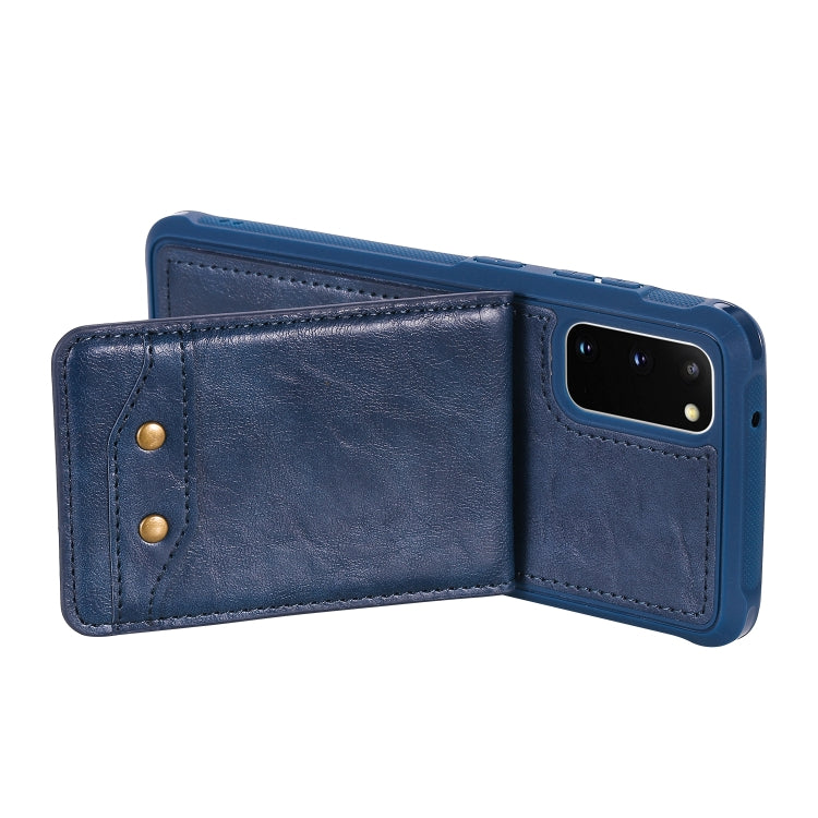 For Galaxy S20 Vertical Flip Shockproof Leather Protective Case with Long Rope, Support Card Slots & Bracket & Photo Holder & Wallet Function