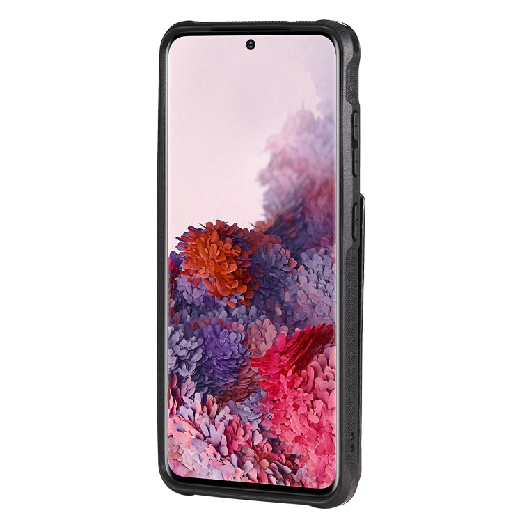 For Galaxy S20 Vertical Flip Shockproof Leather Protective Case with Long Rope, Support Card Slots & Bracket & Photo Holder & Wallet Function