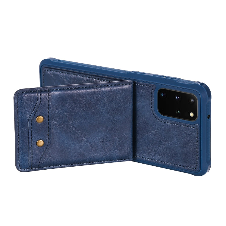 For Galaxy S20+ Vertical Flip Shockproof Leather Protective Case with Long Rope, Support Card Slots & Bracket & Photo Holder & Wallet Function