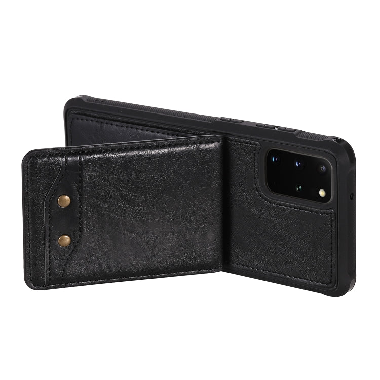 For Galaxy S20+ Vertical Flip Shockproof Leather Protective Case with Long Rope, Support Card Slots & Bracket & Photo Holder & Wallet Function