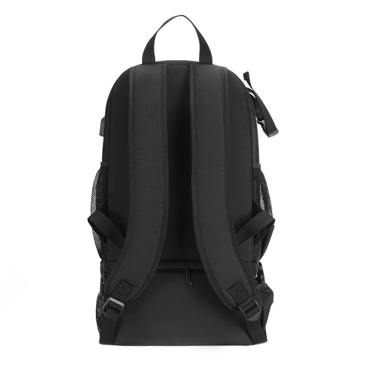 CADeN D6 VI 2 in 1 Camera Backpack Shoulders Nylon Camera Lens Bag, Size:32 x 17 x 59cm(Black)