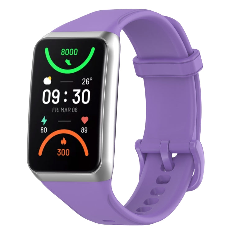 For OPPO Band 2 Solid Color Soft Silicone Watch Band