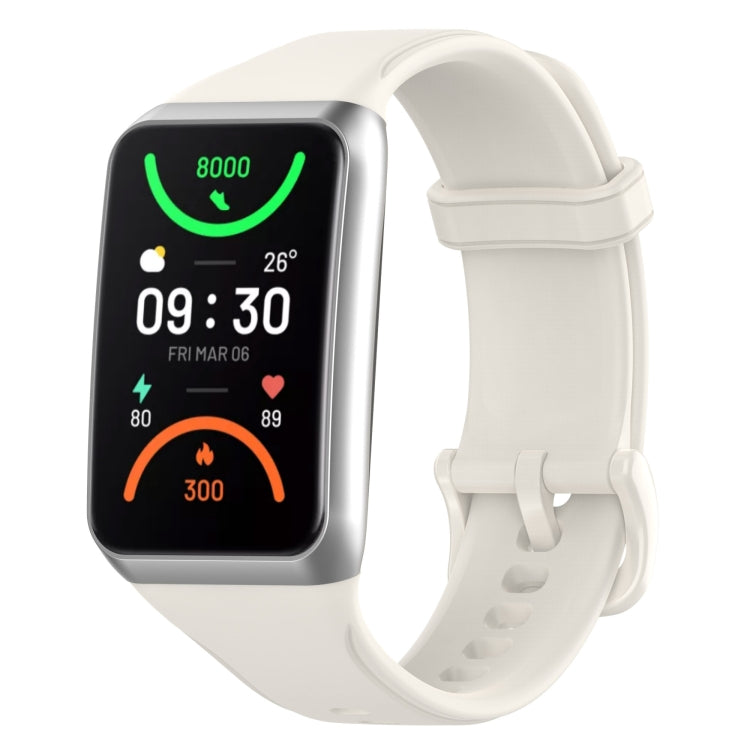 For OPPO Band 2 Solid Color Soft Silicone Watch Band