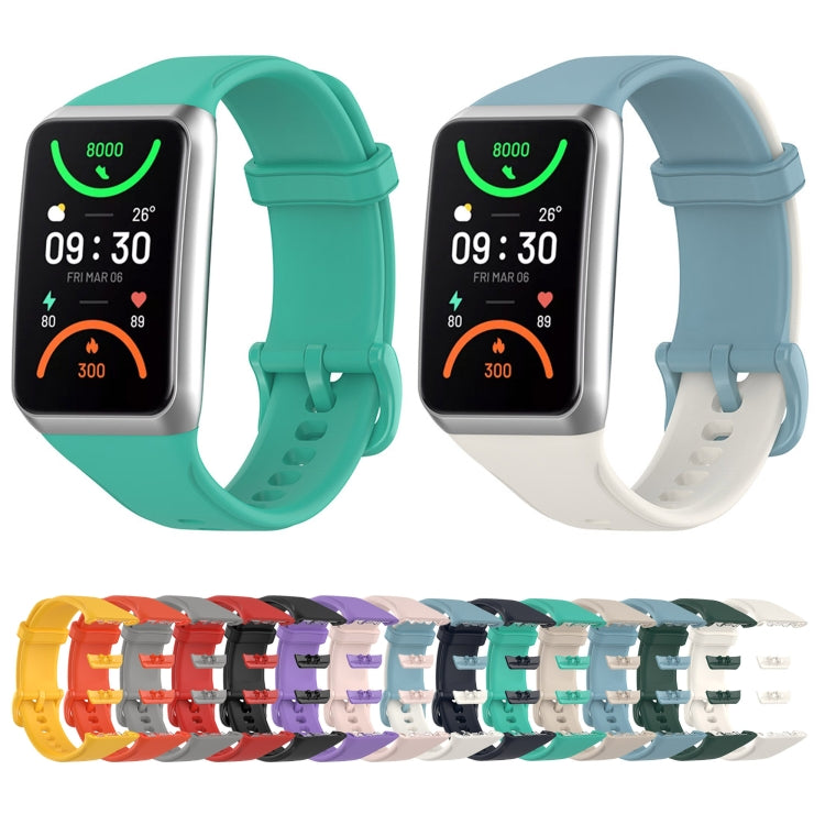 For OPPO Band 2 Solid Color Soft Silicone Watch Band