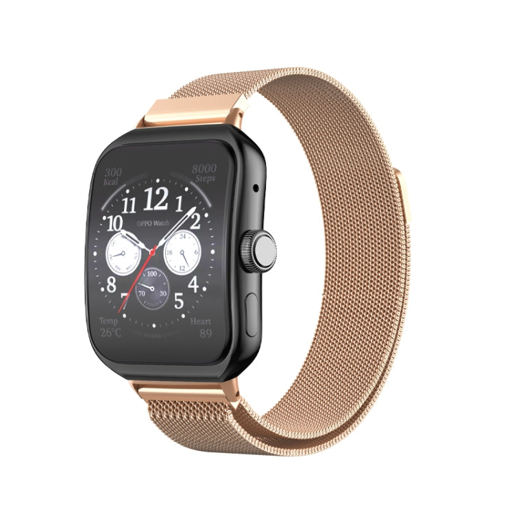 For OPPO Watch 3 Pro Milanese Stainless Steel Metal Watch Band