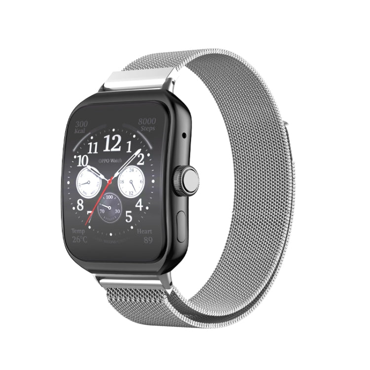 For OPPO Watch 3 Pro Milanese Stainless Steel Metal Watch Band