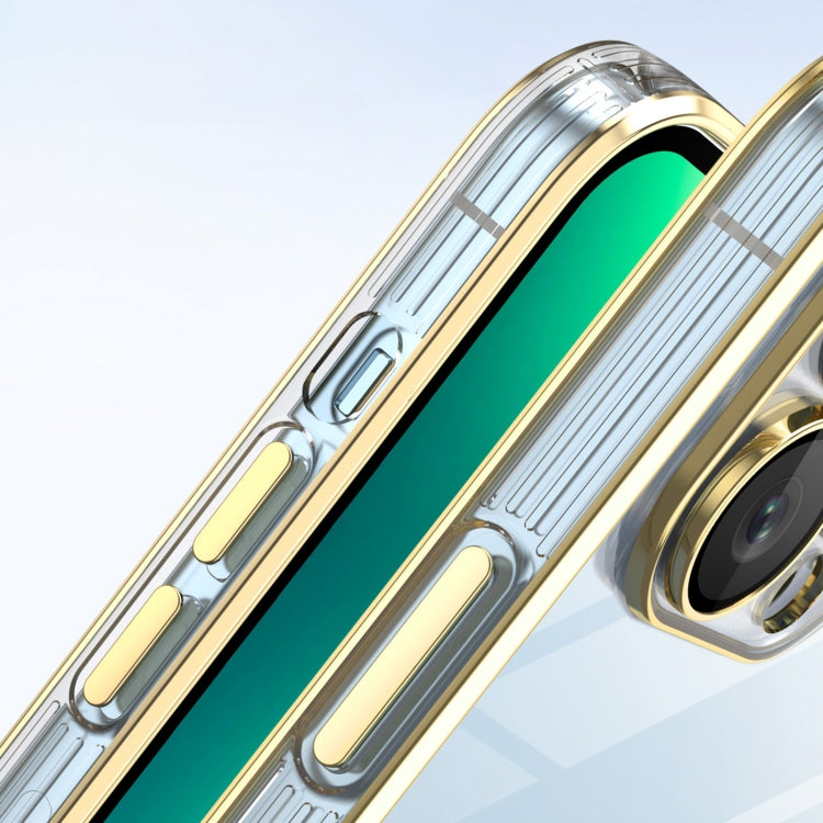 For iPhone 11 Pro Electroplating TPU Transparent Phone Case