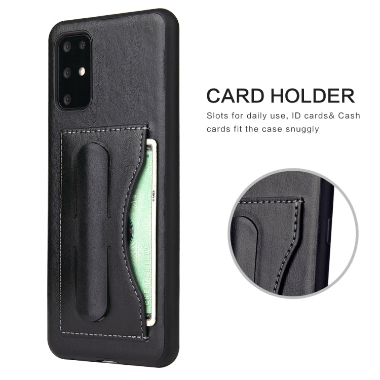 For Galaxy S20 Fierre Shann Full Coverage PU Leather Protective Case with Holder & Card Slot