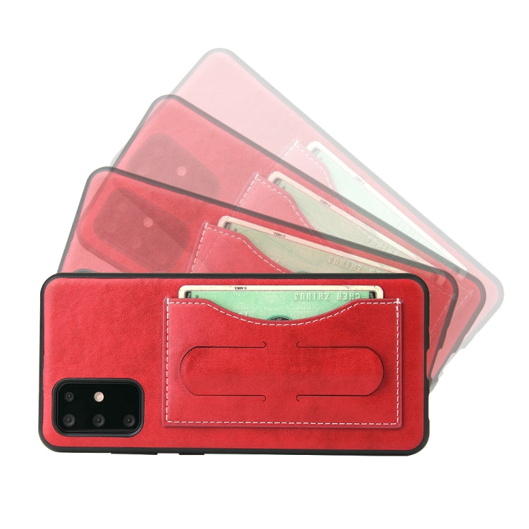 For Galaxy S20 Fierre Shann Full Coverage PU Leather Protective Case with Holder & Card Slot