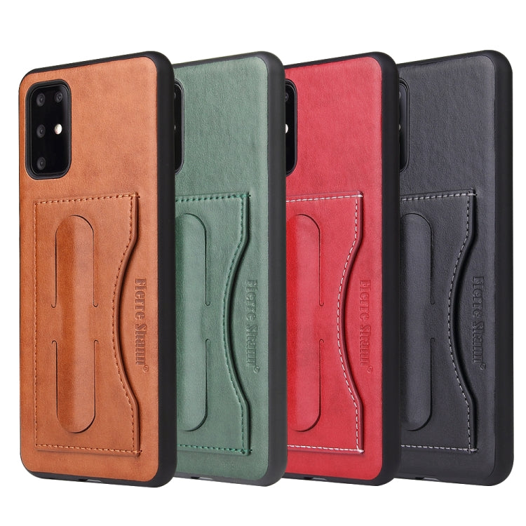 For Galaxy S20 Fierre Shann Full Coverage PU Leather Protective Case with Holder & Card Slot