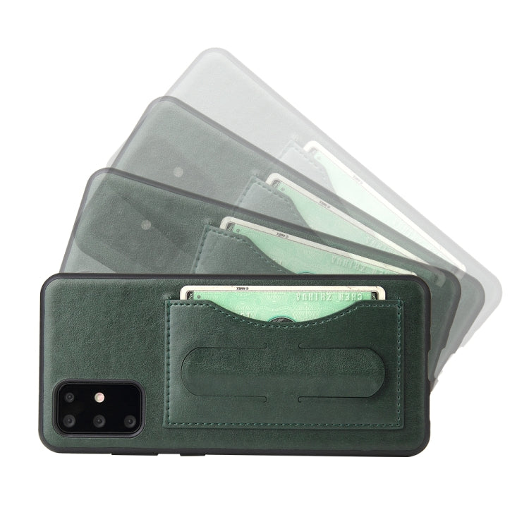 For Galaxy S20 Fierre Shann Full Coverage PU Leather Protective Case with Holder & Card Slot