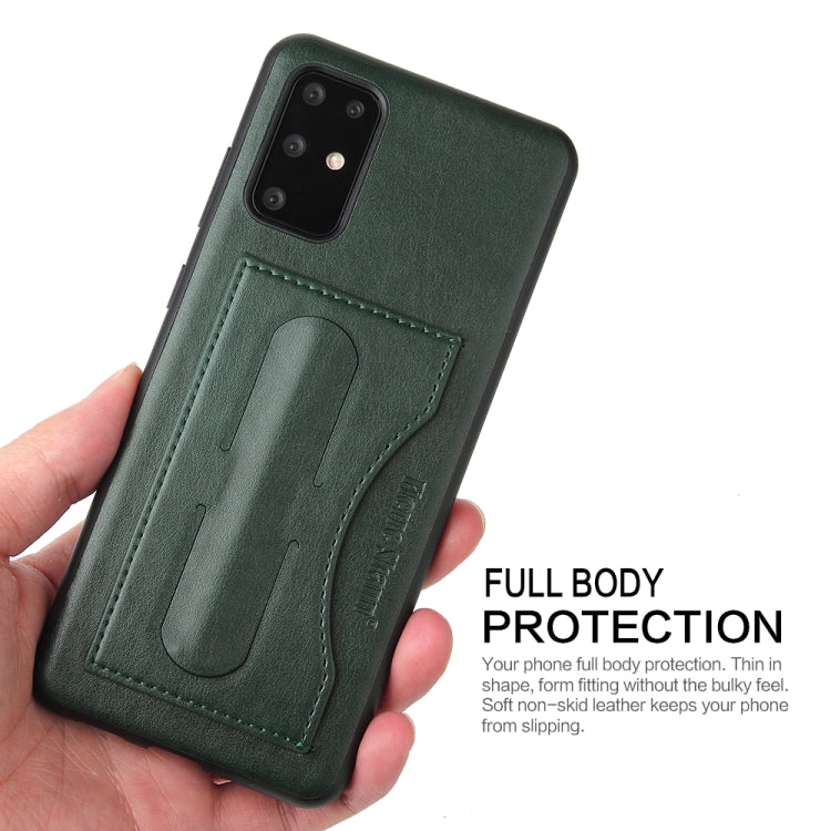 For Galaxy S20 Fierre Shann Full Coverage PU Leather Protective Case with Holder & Card Slot