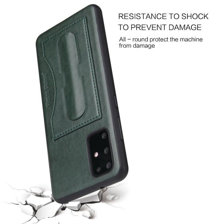 For Galaxy S20 Fierre Shann Full Coverage PU Leather Protective Case with Holder & Card Slot