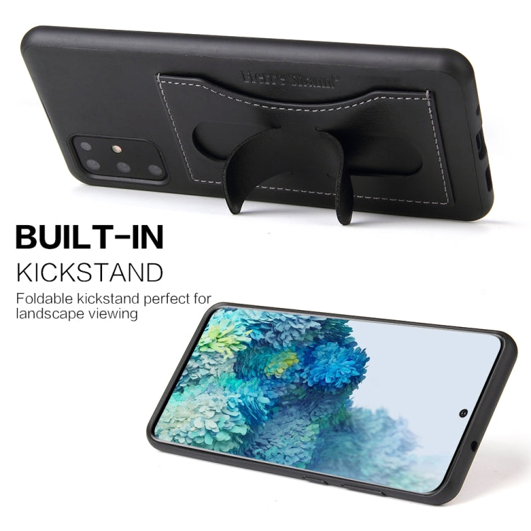 For Galaxy S20+ Fierre Shann Full Coverage PU Leather Protective Case with Holder & Card Slot