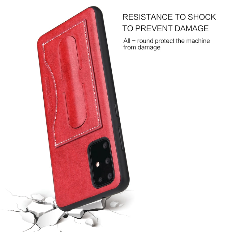 For Galaxy S20+ Fierre Shann Full Coverage PU Leather Protective Case with Holder & Card Slot