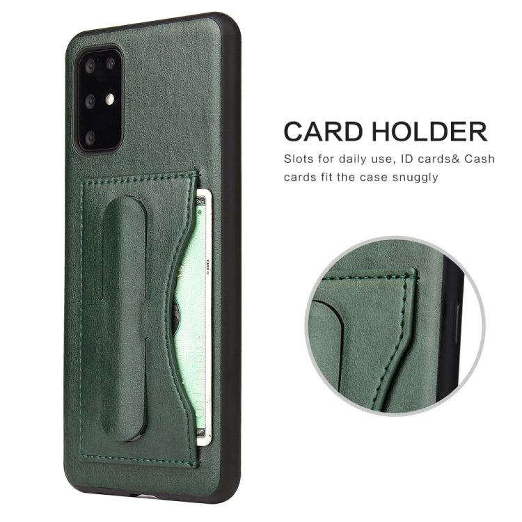 For Galaxy S20+ Fierre Shann Full Coverage PU Leather Protective Case with Holder & Card Slot