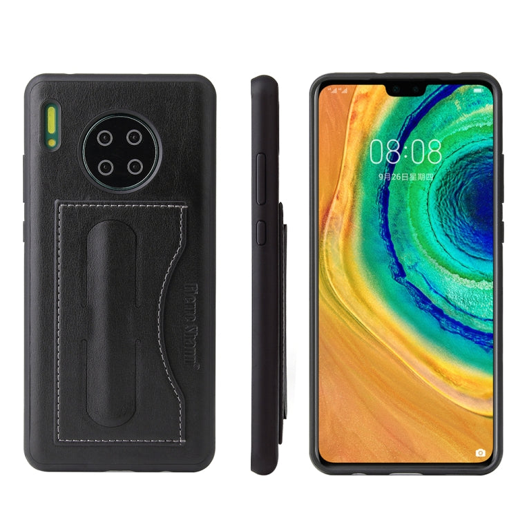 For Huawei Mate 30 Fierre Shann Full Coverage PU Leather Protective Case with Holder & Card Slot