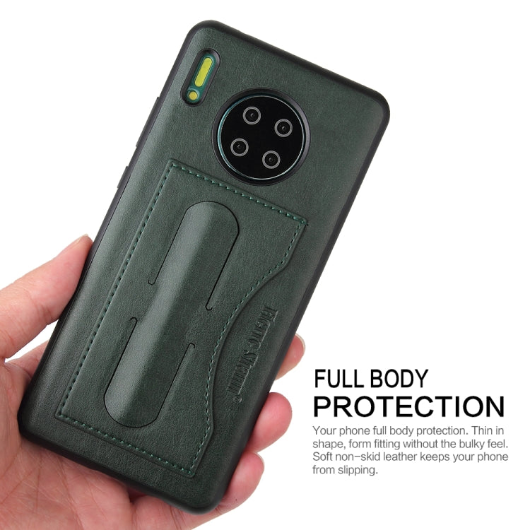 For Huawei Mate 30 Fierre Shann Full Coverage PU Leather Protective Case with Holder & Card Slot