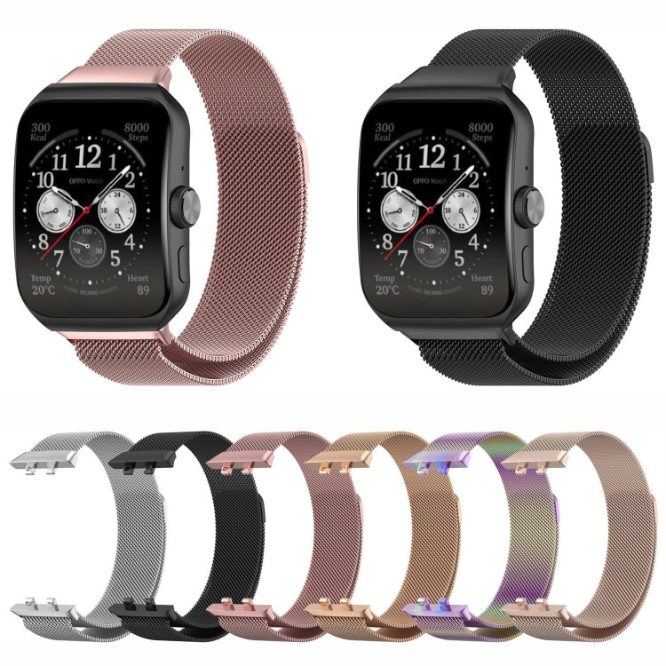 For OPPO Watch 3 Milanese Stainless Steel Metal Watch Band