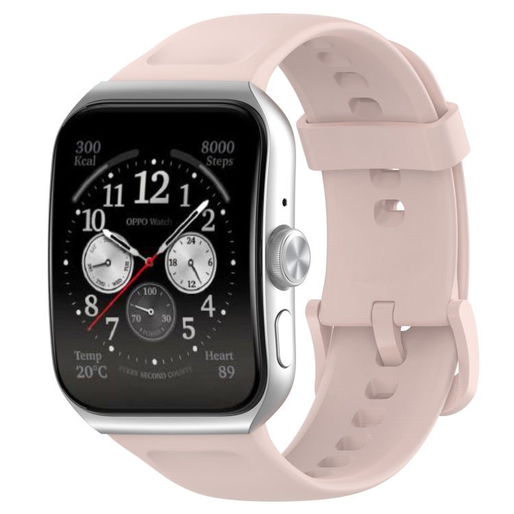 For OPPO Watch 3 Pro Solid Color Soft Silicone Watch Band