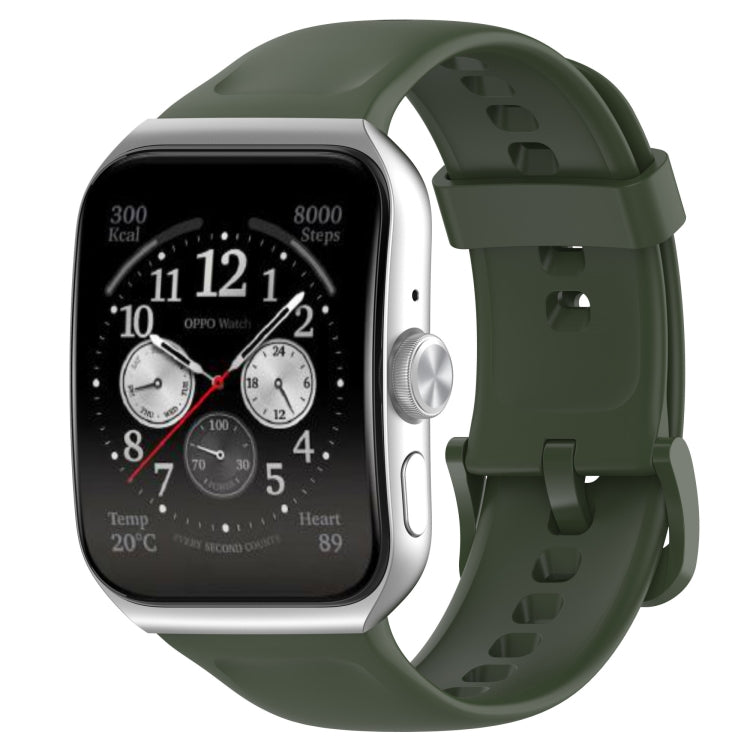 For OPPO Watch 3 Pro Solid Color Soft Silicone Watch Band