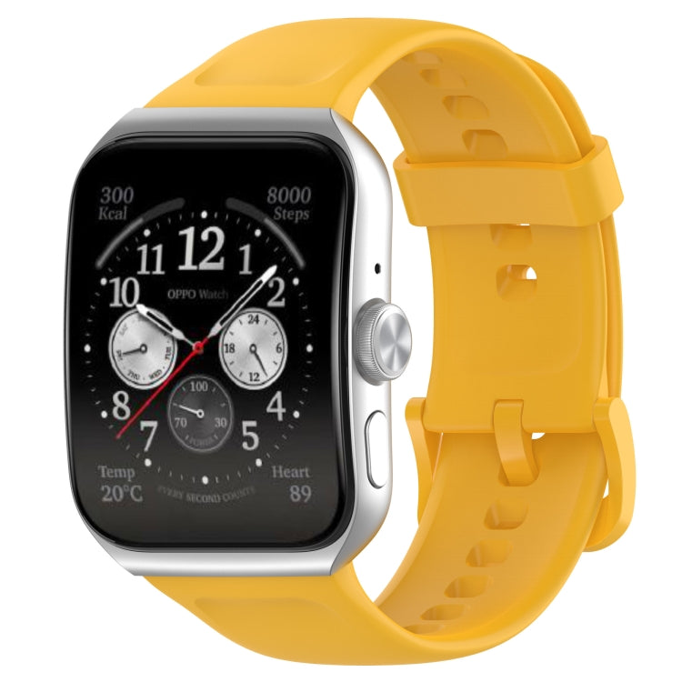 For OPPO Watch 3 Pro Solid Color Soft Silicone Watch Band