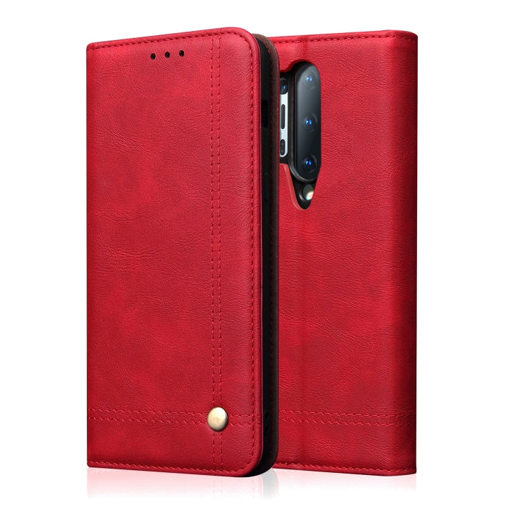 For OnePlus 8 Pro Retro Crazy Horse Texture Horizontal Flip Leather Case , with Card Slots & Holder & Wallet