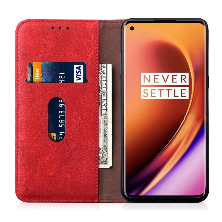 For OnePlus 8 Pro Retro Crazy Horse Texture Horizontal Flip Leather Case , with Card Slots & Holder & Wallet
