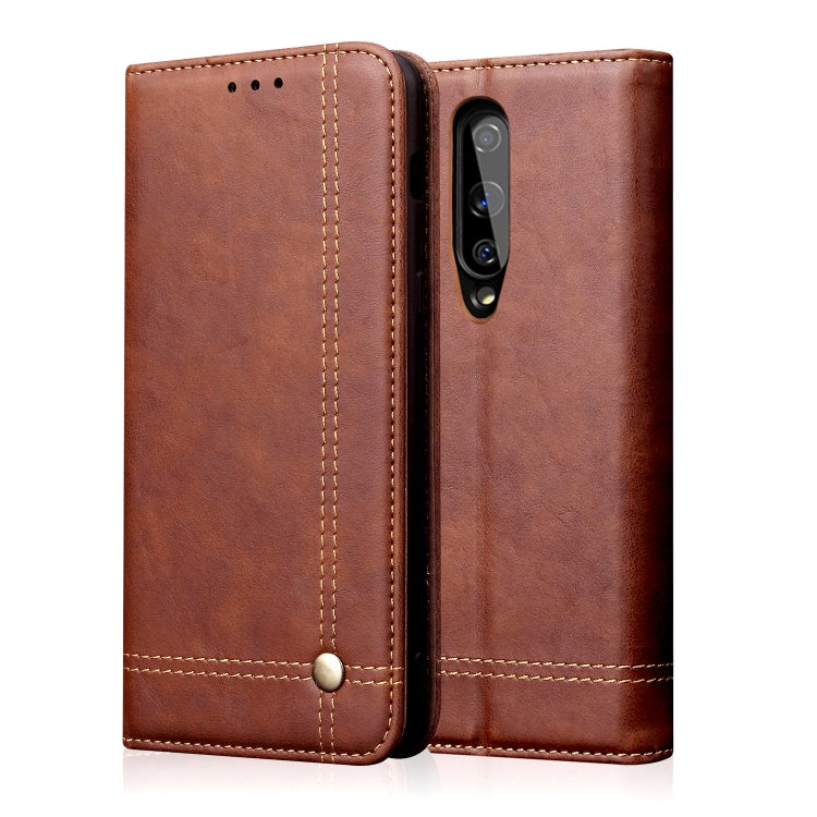 For OnePlus 8 Retro Crazy Horse Texture Horizontal Flip Leather Case , with Card Slots & Holder & Wallet