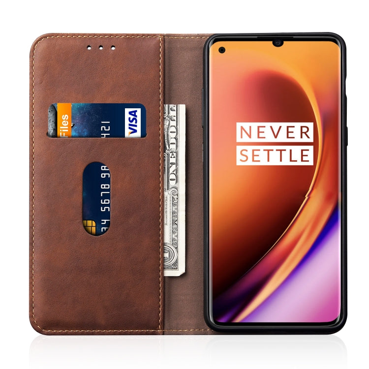 For OnePlus 8 Retro Crazy Horse Texture Horizontal Flip Leather Case , with Card Slots & Holder & Wallet