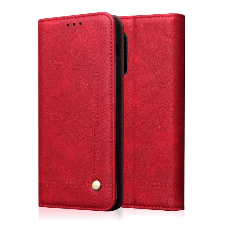 For Galaxy A51 Retro Crazy Horse Texture Horizontal Flip Leather Case , with Card Slots & Holder & Wallet