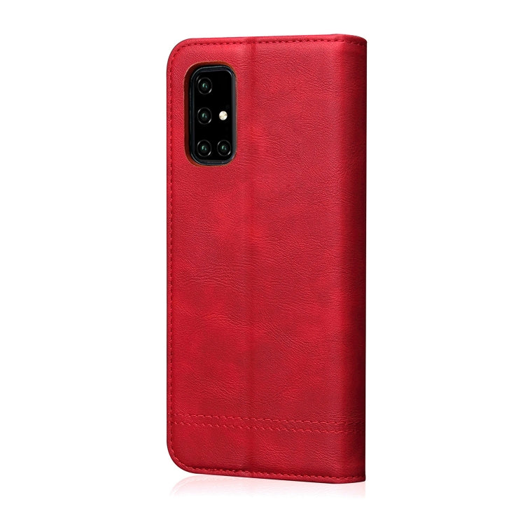 For Galaxy A51 Retro Crazy Horse Texture Horizontal Flip Leather Case , with Card Slots & Holder & Wallet