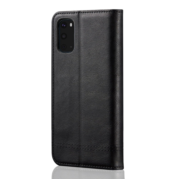 For Galaxy S20 Retro Crazy Horse Texture Horizontal Flip Leather Case , with Card Slots & Holder & Wallet